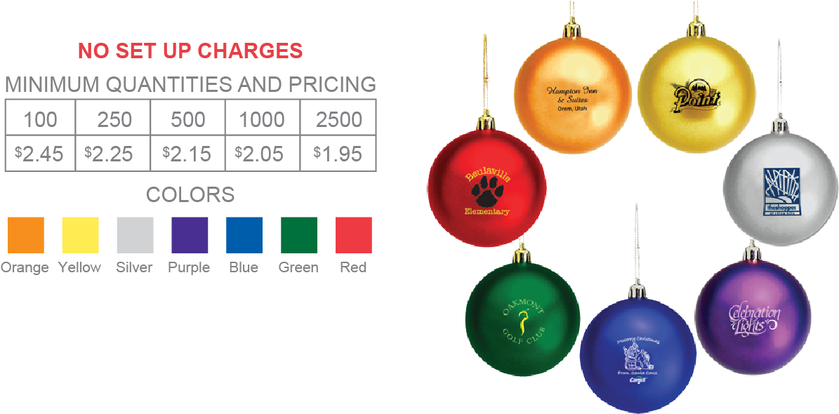 Affordable Custom Christmas Ornaments PNG Image