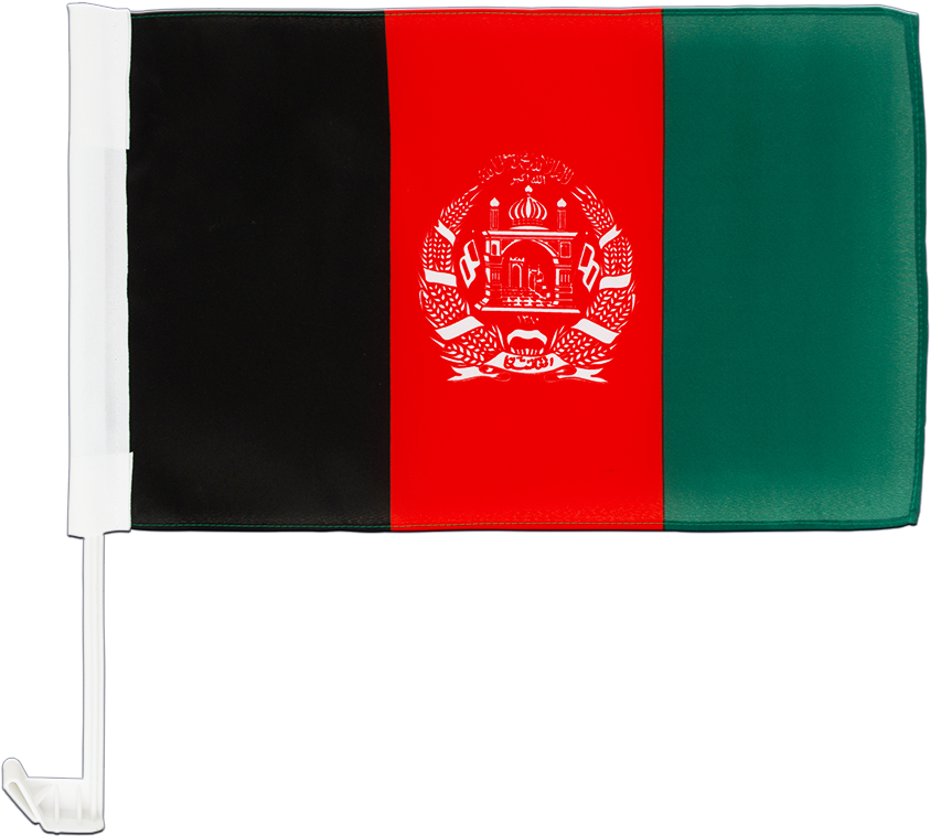 Afghanistan Flag Car Mounted PNG Image