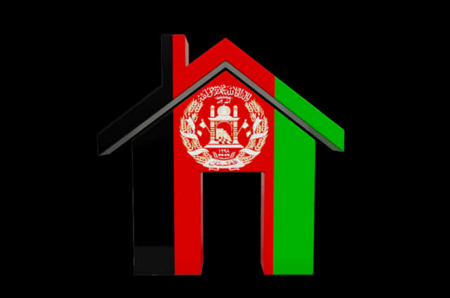 Afghanistan Flag Home Icon PNG Image