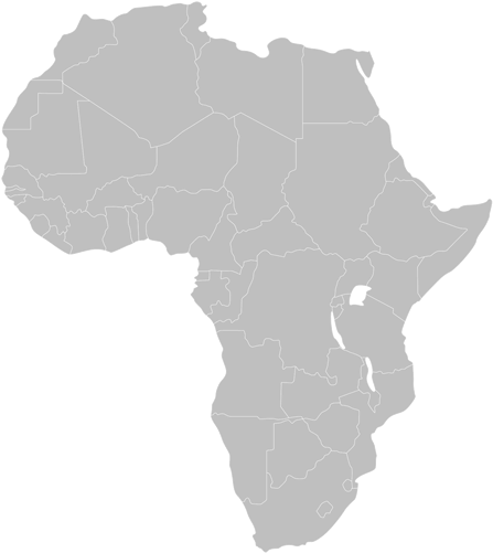 Africa Continent Outline PNG Image