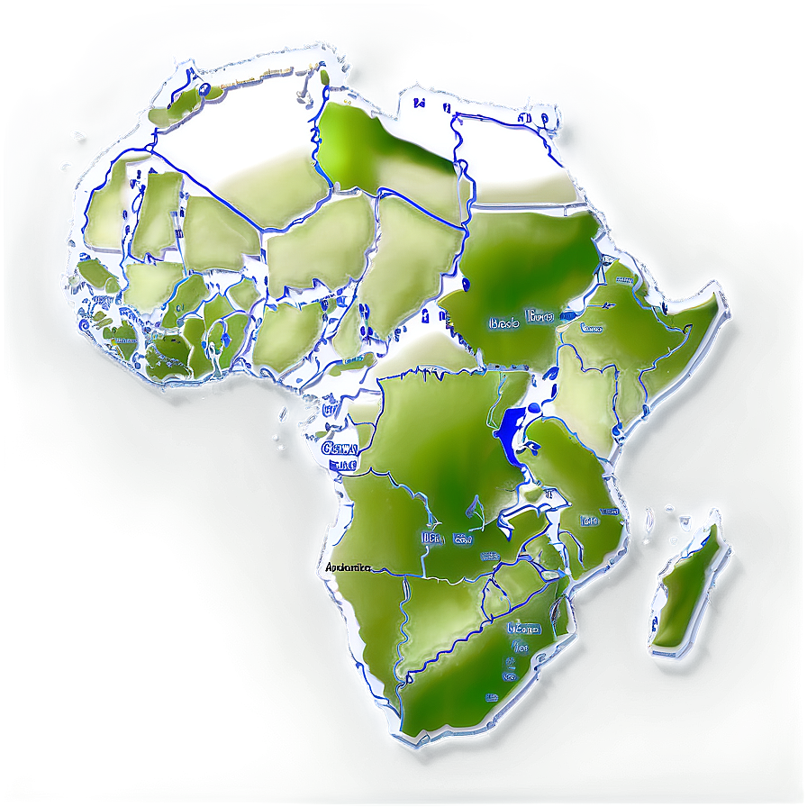 Africa Map C PNG Image