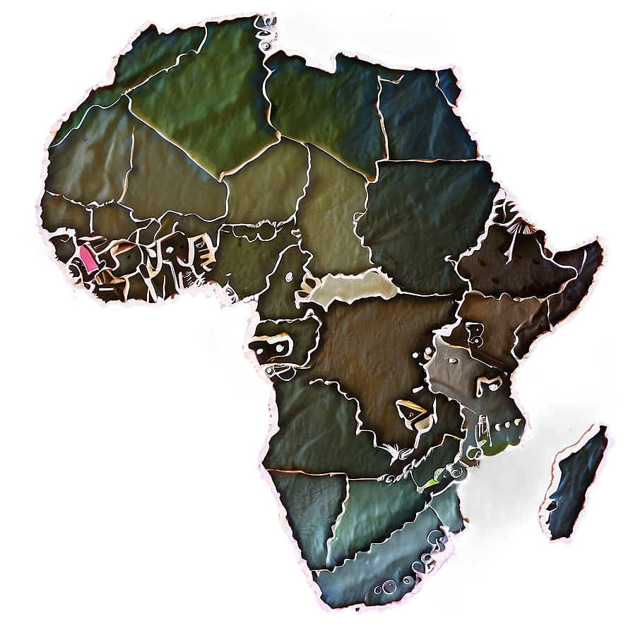 Africa Map Geographical Png Fci PNG Image