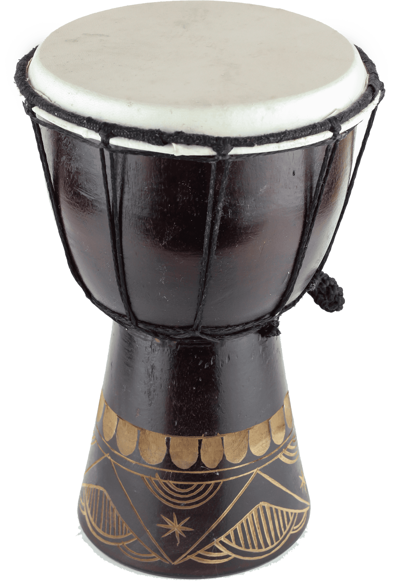 African Djembe Drum Traditional Design PNG Image