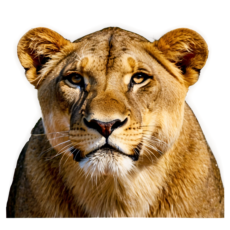 African Lioness Safari Png Due PNG Image