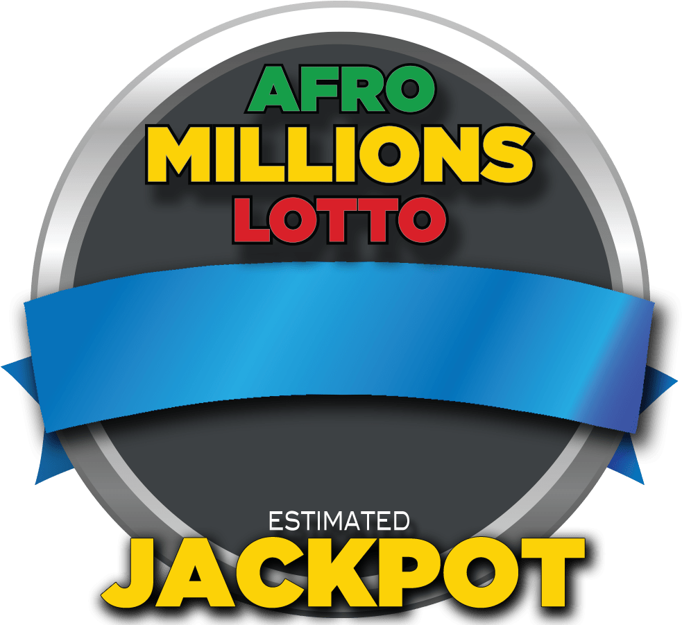 Afro Millions Lotto Estimated Jackpot Banner PNG Image