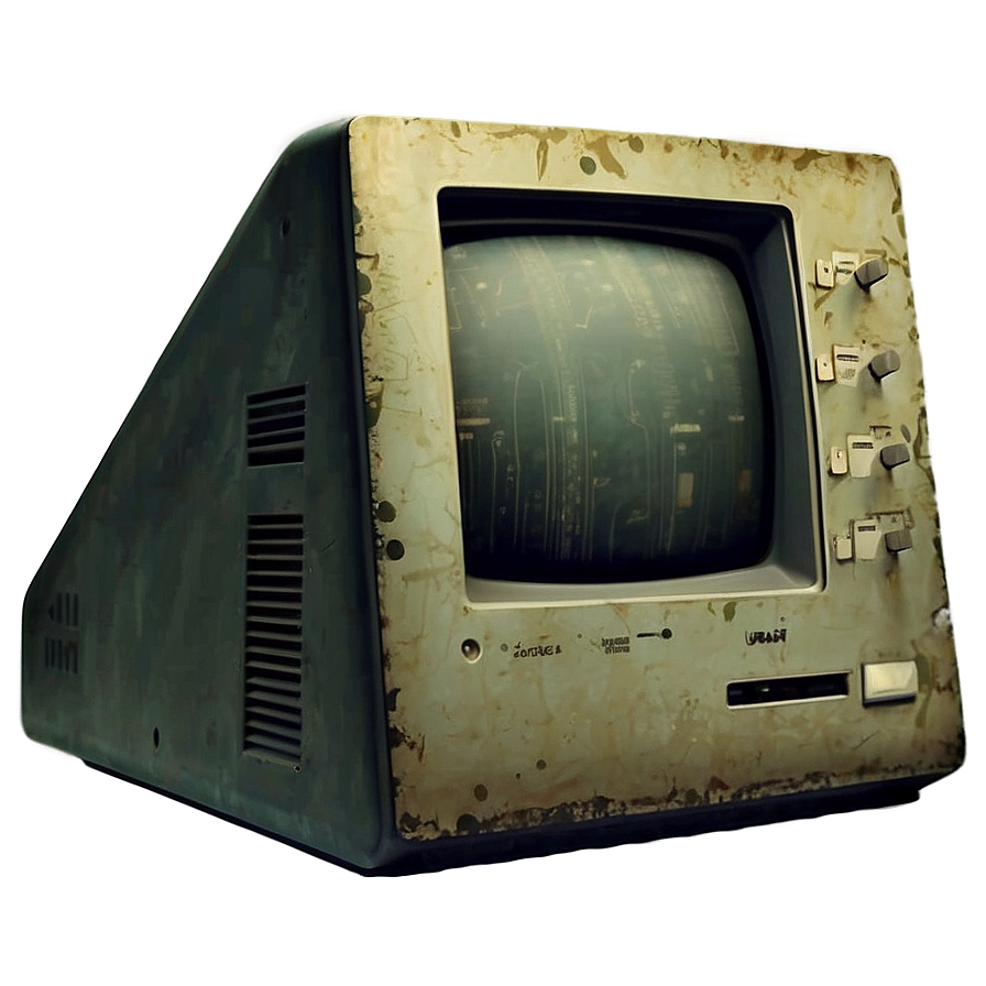 Aged Computer Illustration Png Opm9 PNG Image