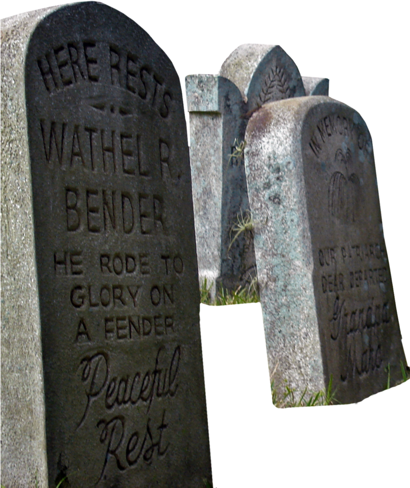 Aged Gravestones Epitaphs PNG Image