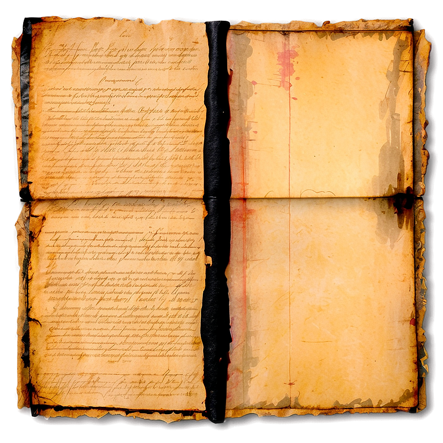 Aged Paper With Ink Stains Png Wae56 PNG Image