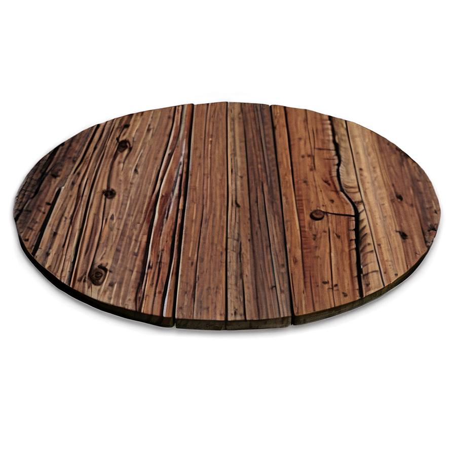 Aged Wood Circle Visual Png 06282024 PNG Image