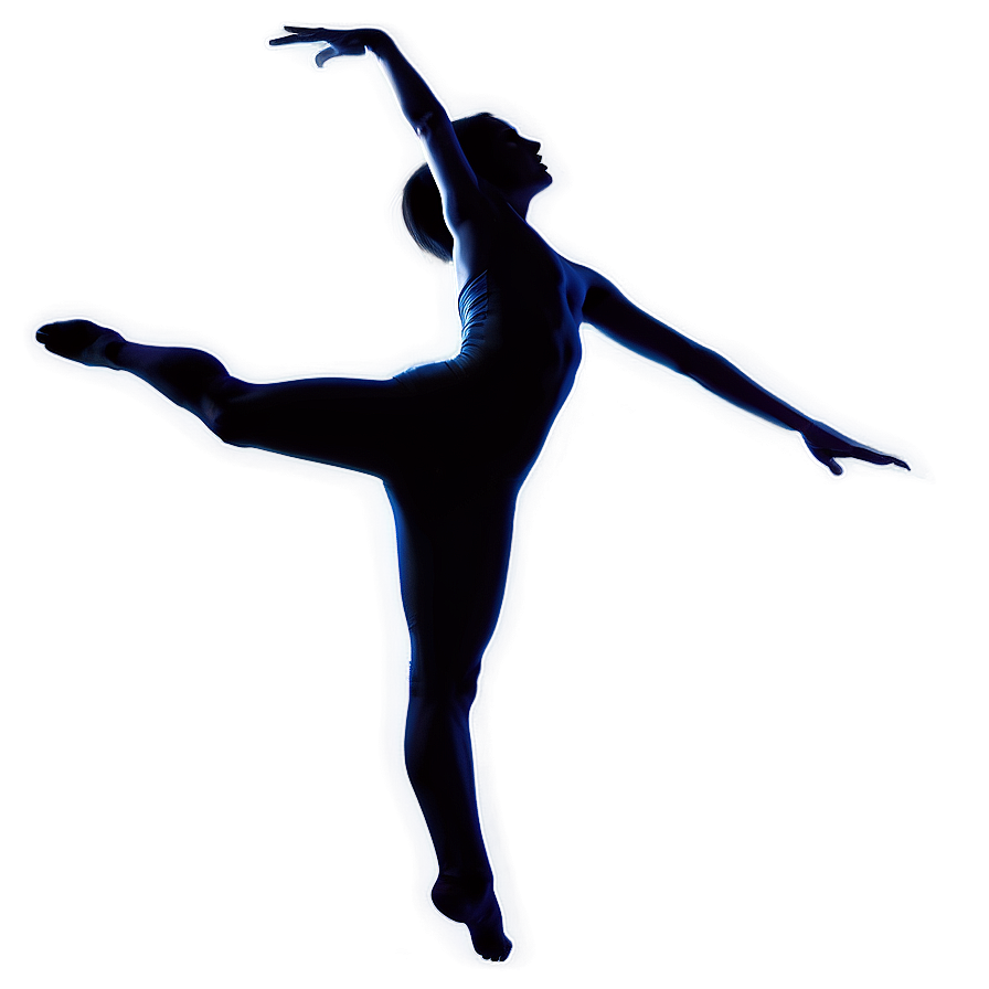 Agile Gymnast Silhouette Png Hie PNG Image