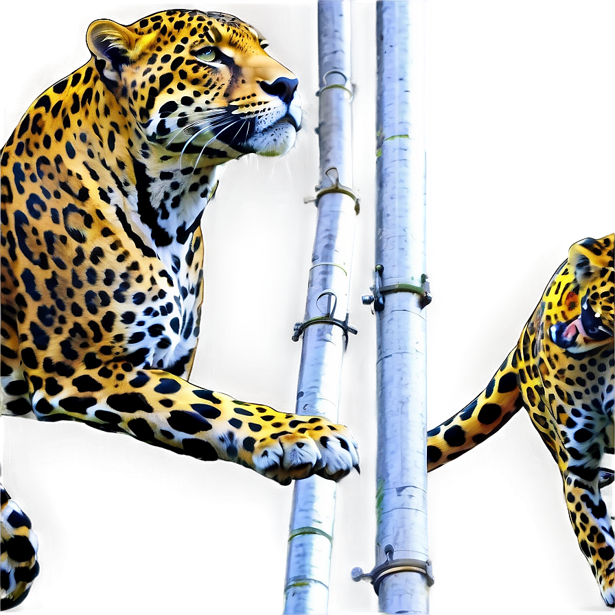 Agile Jaguars Climbing Png Vmo PNG Image