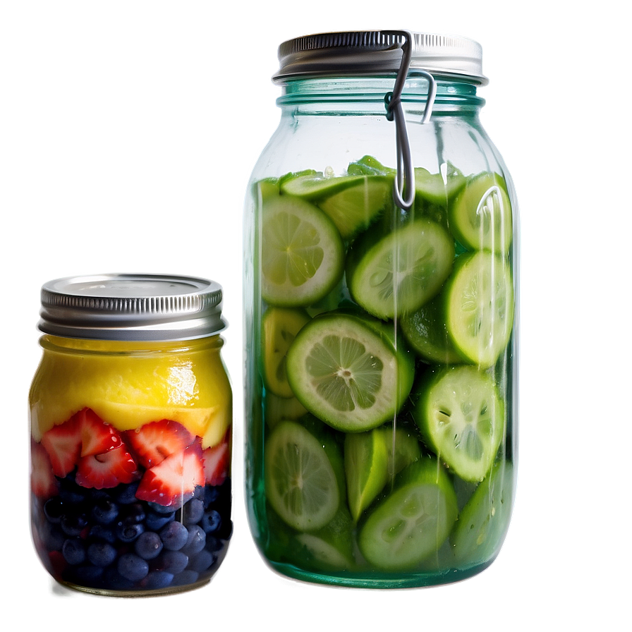 Aguas Frescas In Mason Jars Png 23 PNG Image