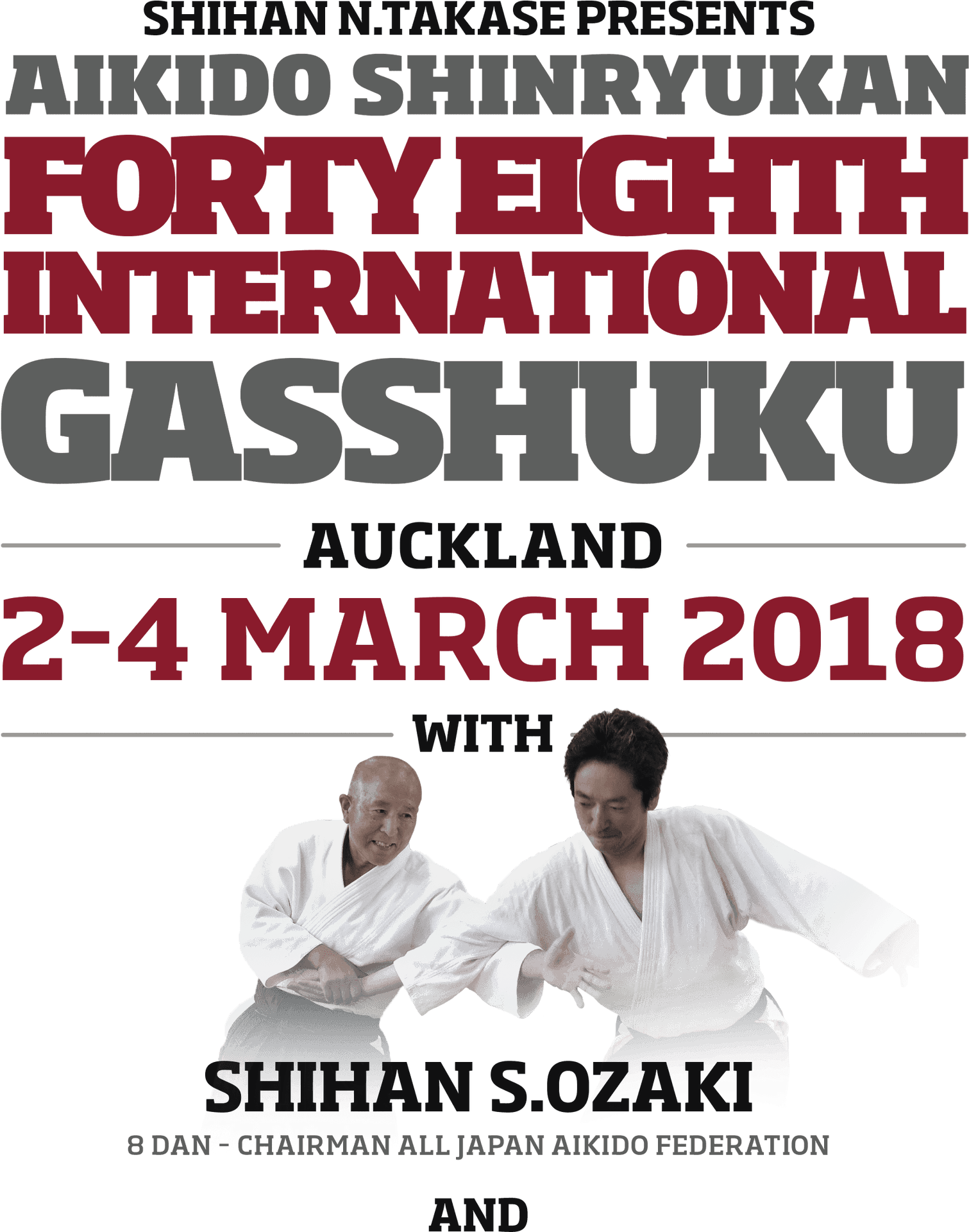 Aikido_ Seminar_ Poster_2018 PNG Image