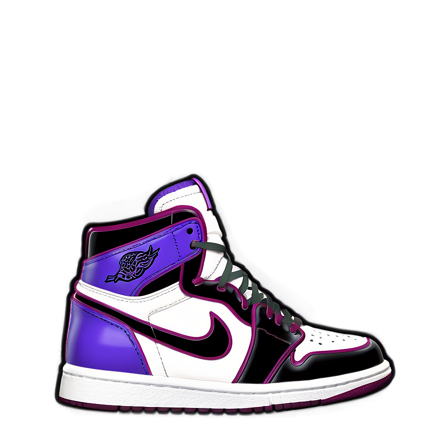 Air Jordan 1 Basketball Shoe Png Hvf PNG Image