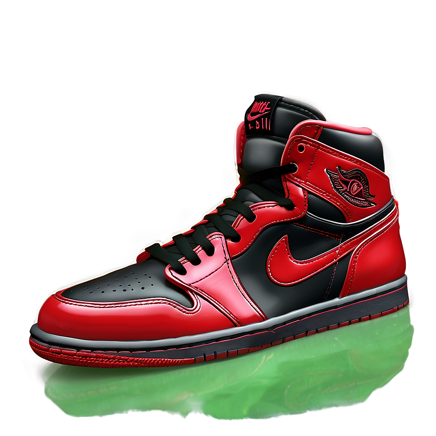 Air Jordan 1 Red And Black Png 26 PNG Image