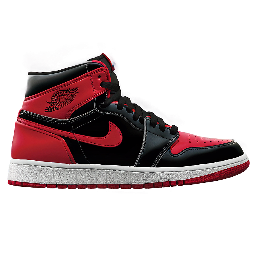 Air Jordan 1 Red And Black Png 54 PNG Image