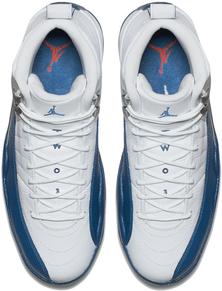 Air Jordan Sneakers Top View PNG Image