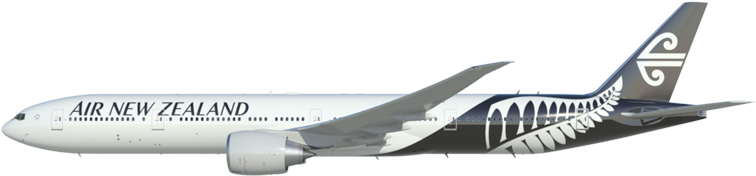 Air New Zealand Aircraft Livery PNG Image