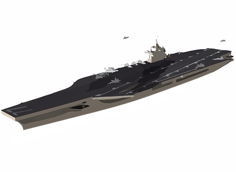 Aircraft Carrier Illustration PNG Image