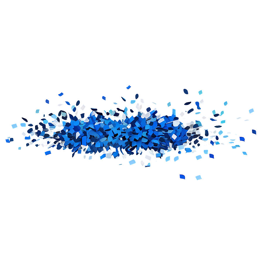 Airforce Blue Confetti Explosion Png 06262024 PNG Image