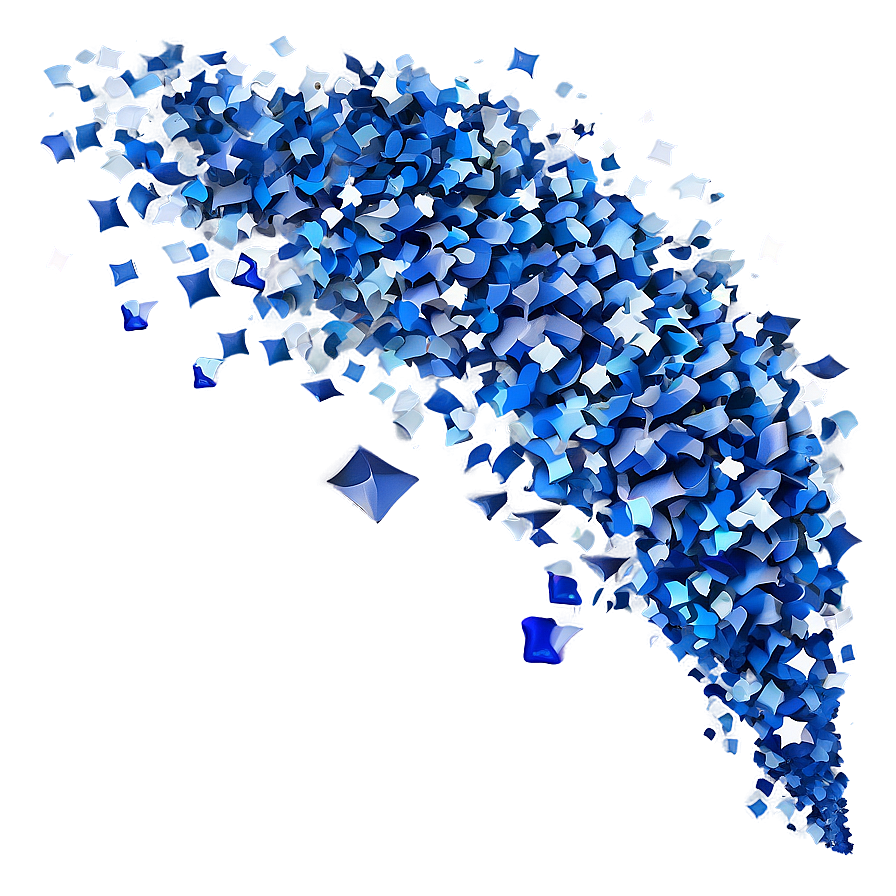 Airforce Blue Confetti Explosion Png 14 PNG Image