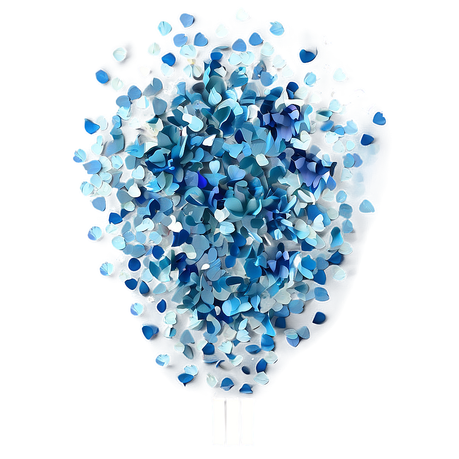 Airforce Blue Confetti Explosion Png Hsc86 PNG Image