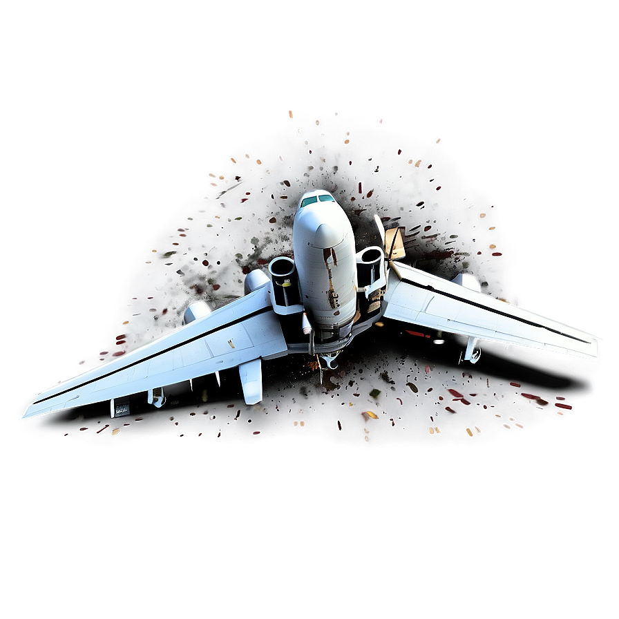 Airplane Crash Illustration Png Kqv PNG Image