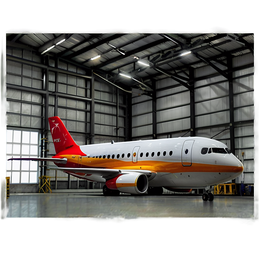 Airplane In Hangar Png 05032024 PNG Image