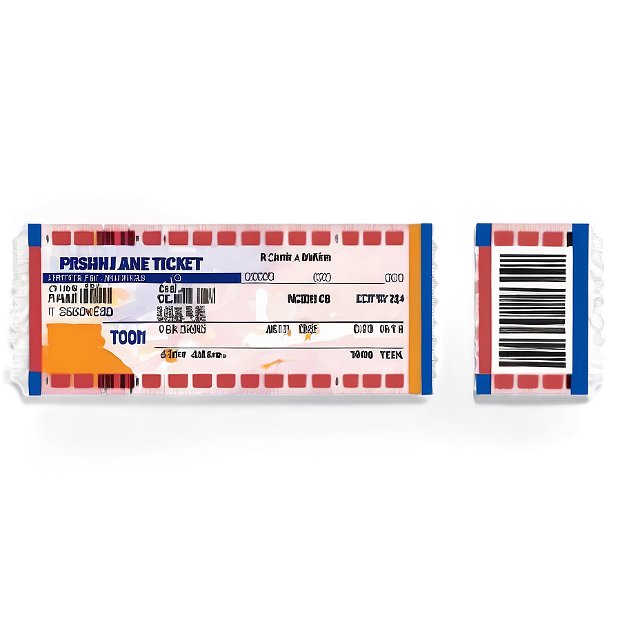 Airplane Ticket Png 7 PNG Image