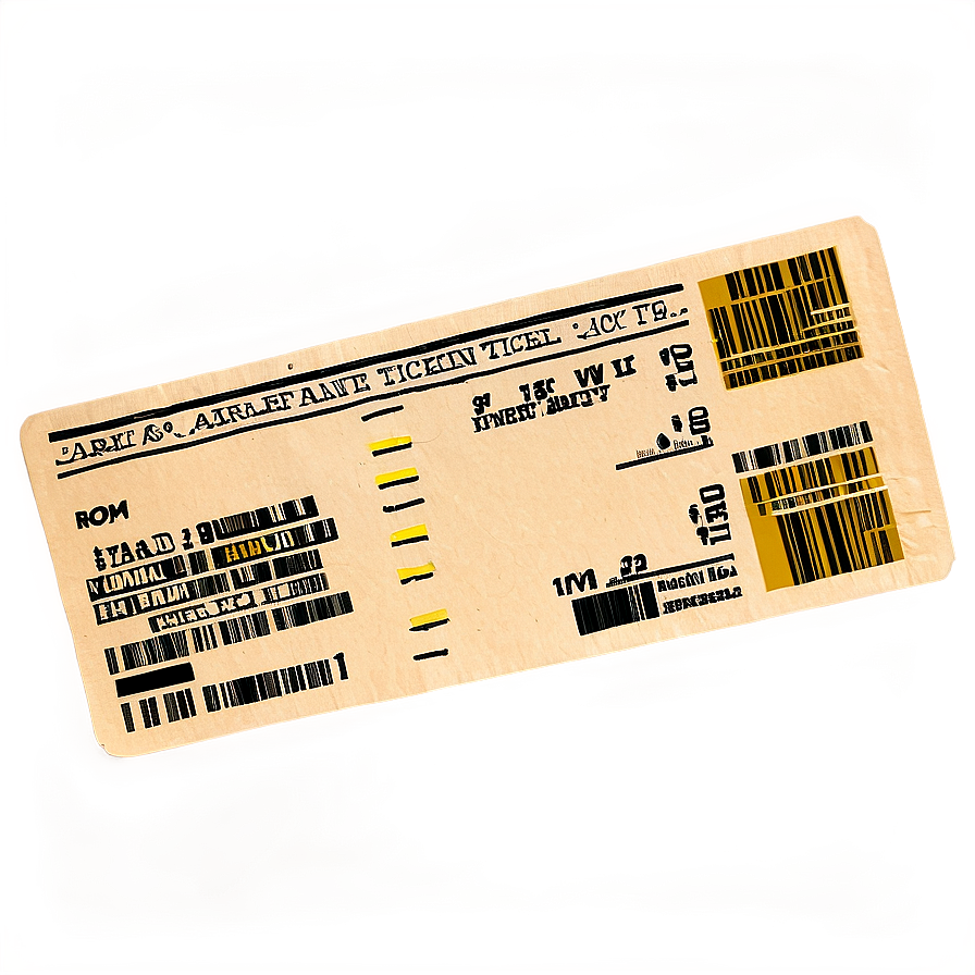 Airplane Ticket Png Gsi34 PNG Image