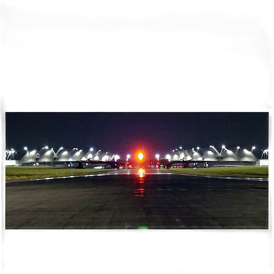 Airport Runway At Night Png Gmk PNG Image