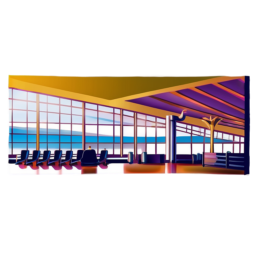 Airport Terminal Clipart Png Qpn PNG Image