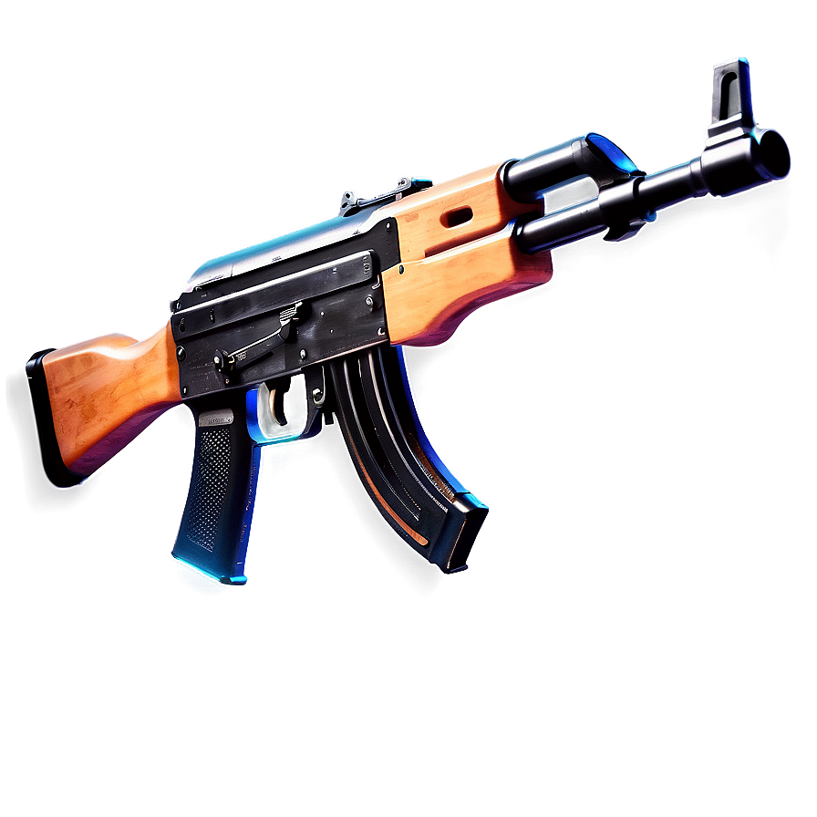 Ak 47 In Digital Art Png Ypf47 PNG Image