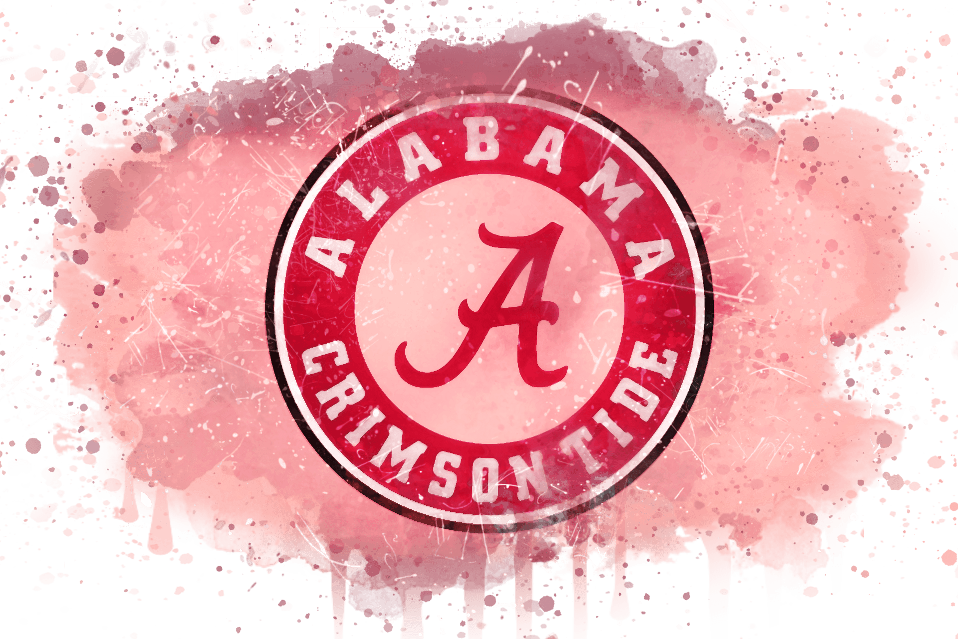 Alabama Crimson Tide Logo Artistic Background PNG Image