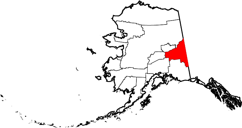 Alaska Map Highlighting Yukon Koyukuk PNG Image