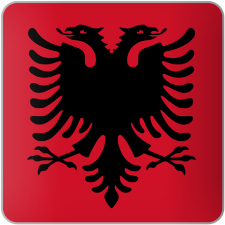 Albanian Flag Double Headed Eagle PNG Image