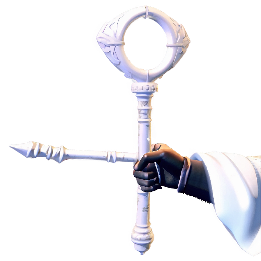 Albedo Holding Staff Png 06272024 PNG Image