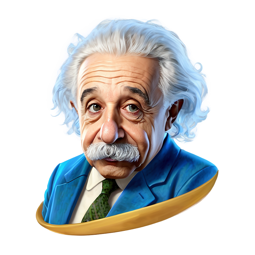 Albert Einstein Funny Caricature Png Wpx PNG Image