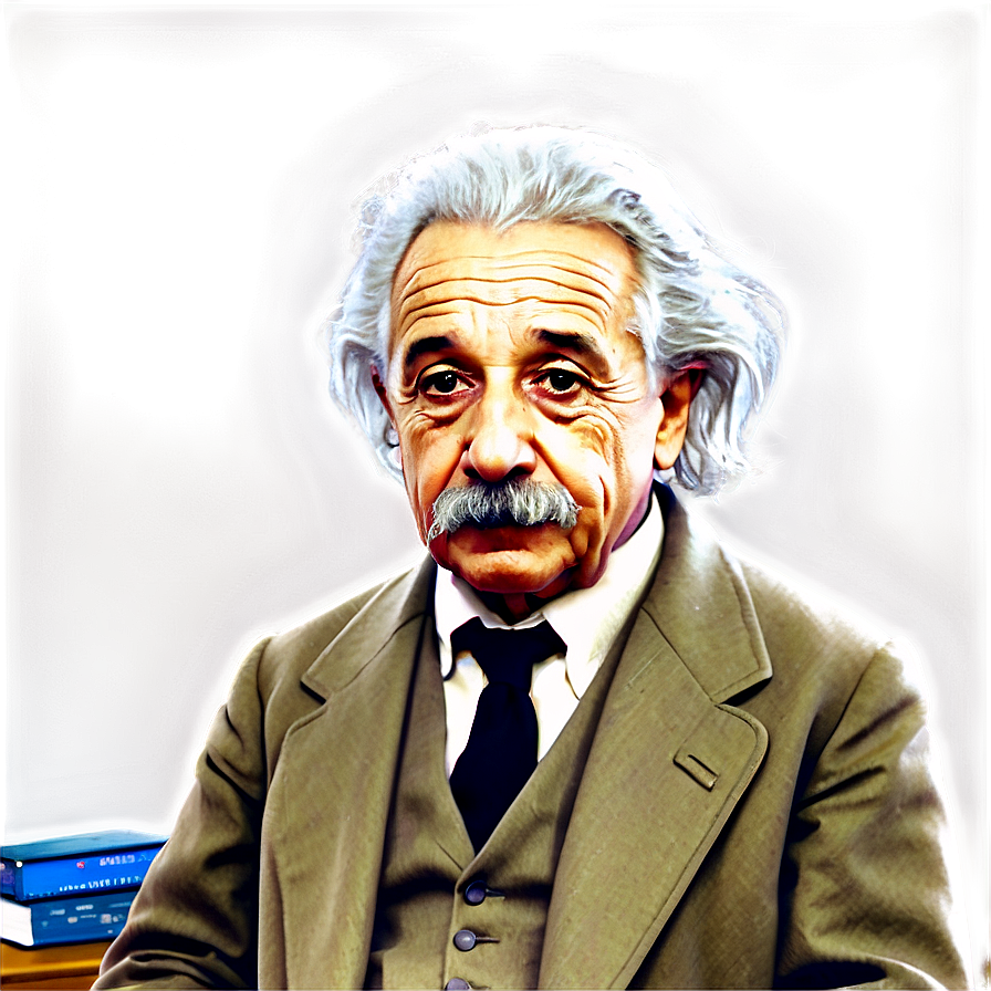 Albert Einstein In Office Png Fjh70 PNG Image