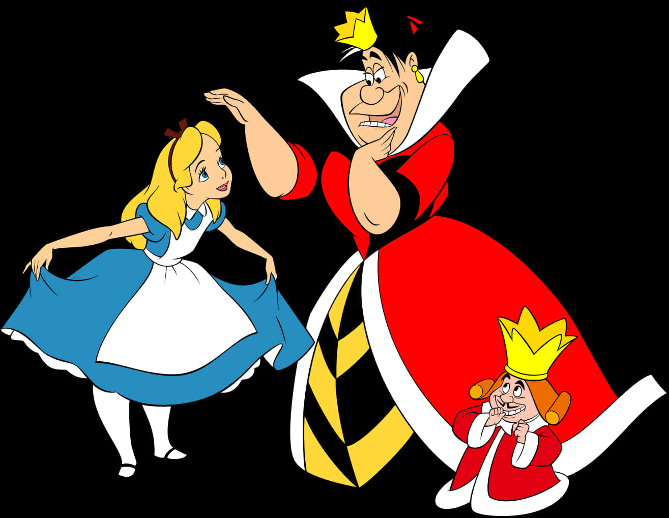 Aliceand Wonderland Characters PNG Image