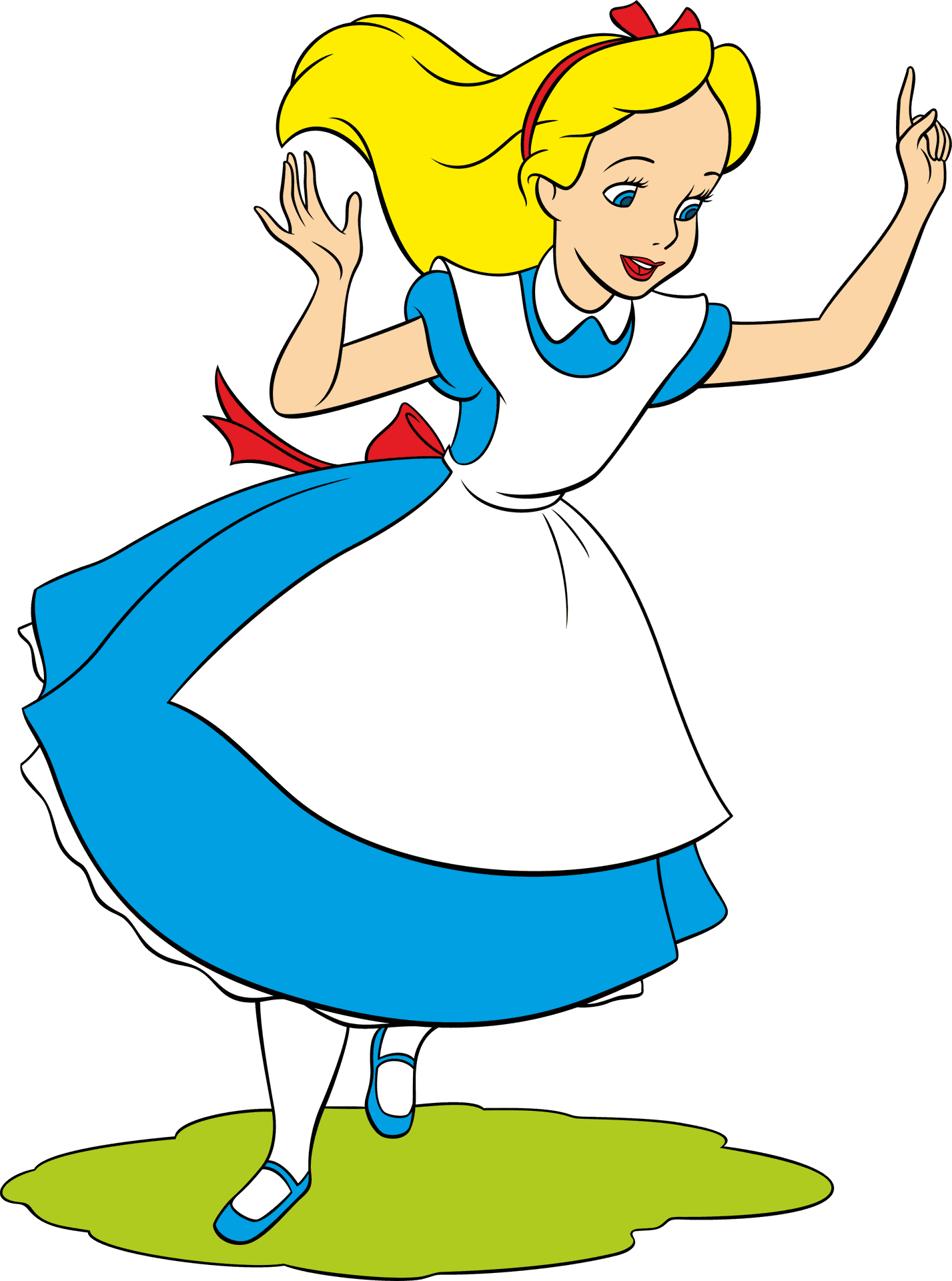 Alicein Wonderland Cartoon PNG Image