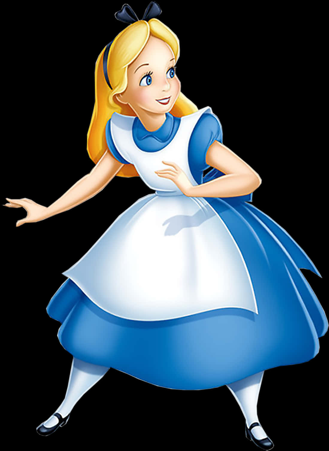 Alicein Wonderland Character Pose PNG Image