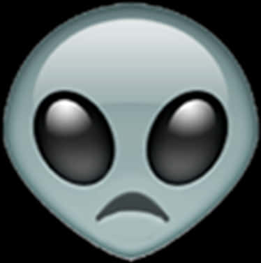 Alien_ Face_ Emoji_ Sad_ Expression PNG Image