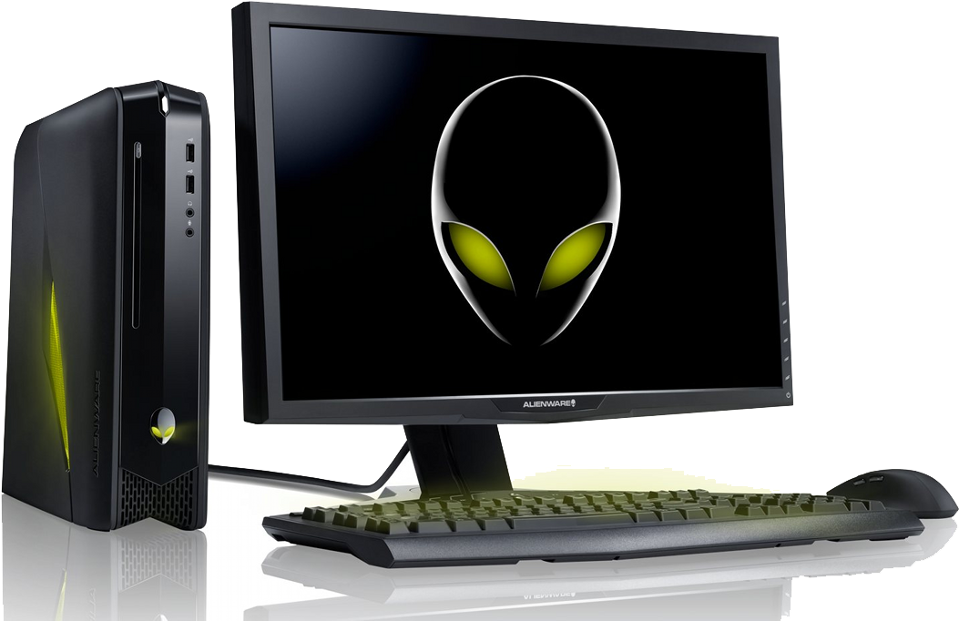 Alienware Gaming Setup PNG Image