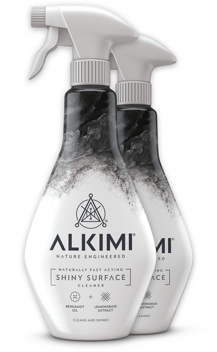 Alkimi Shiny Surface Cleaner Bottles PNG Image