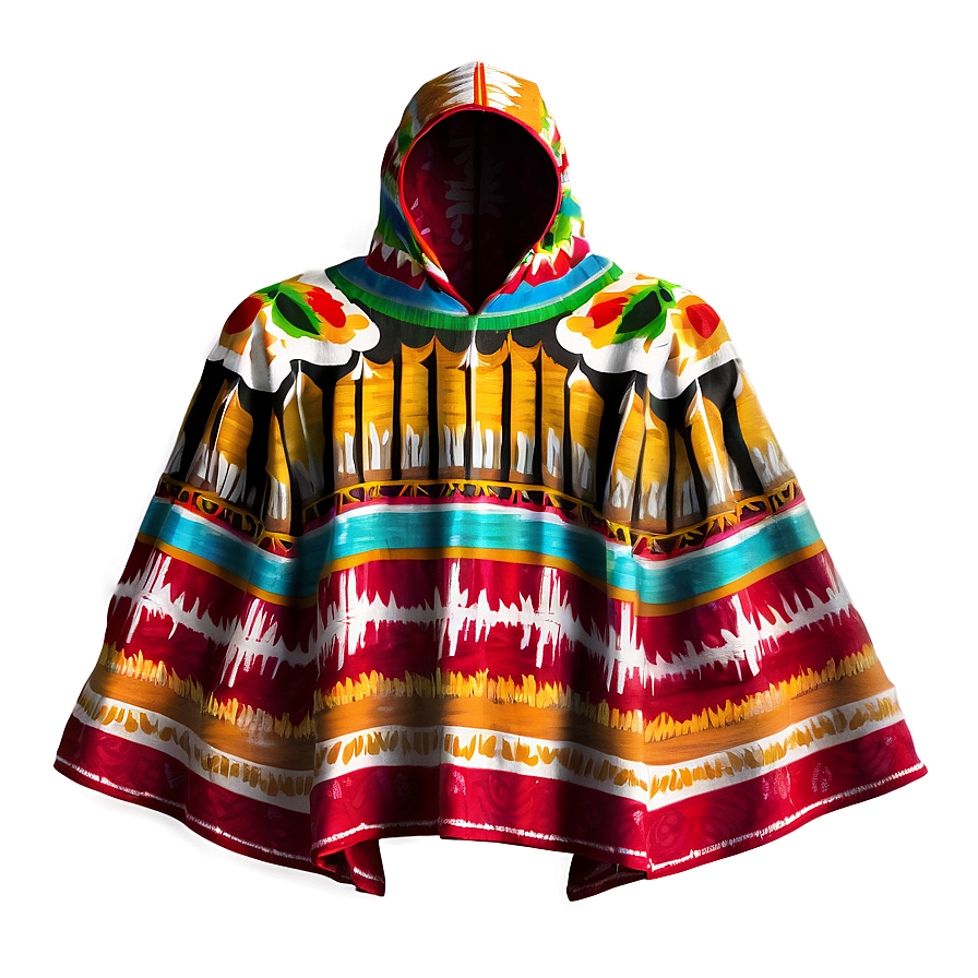 All-season Mexican Poncho Png Lon41 PNG Image