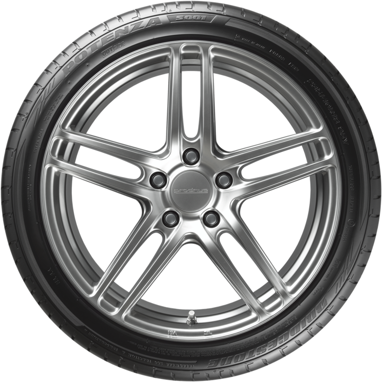 Alloy Wheeland Tire Design PNG Image