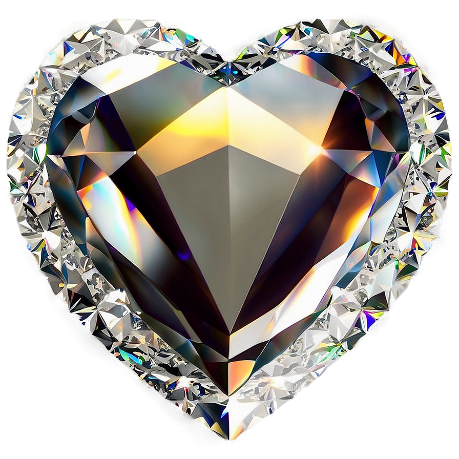 Alluring Diamond Heart Wonder Png Xyj PNG Image