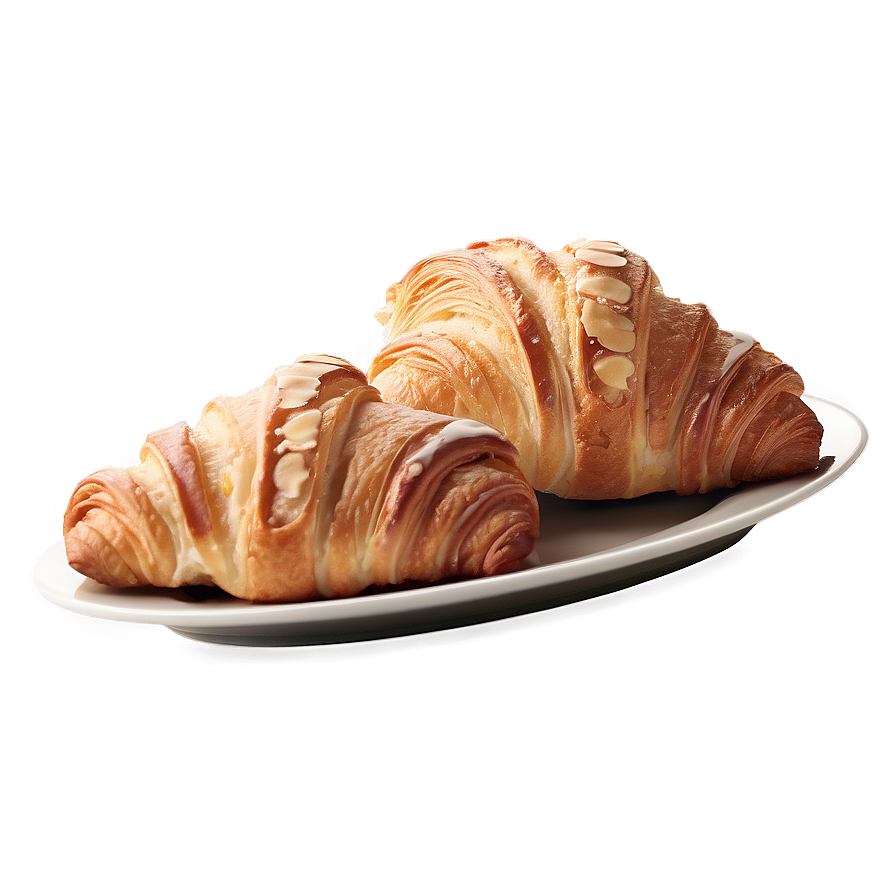 Almond Croissant Breakfast Png Sef46 PNG Image