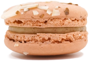 Almond Macaron Closeup.png PNG Image